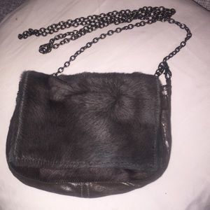 Deepa Gurnani Furry Magnet Flap Pouch Clutch